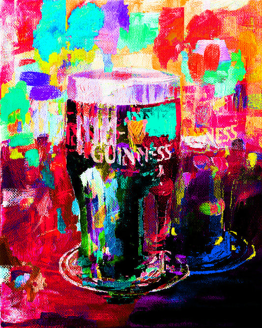 The Joy of Guinness Limited Edition No.2 Vibrant Burst Fine Art Archival (18x24 inches)