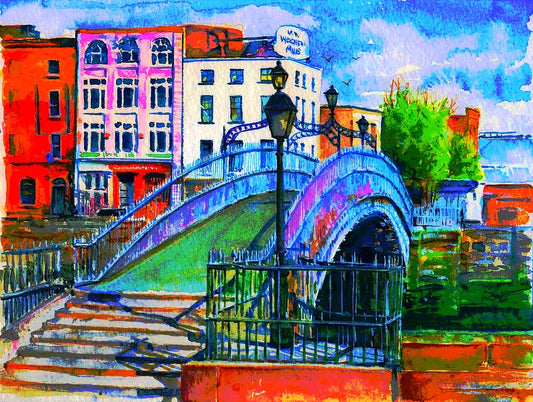 Ha'penny Bridge Dublin Limited Edition Fine Art Archival Print (18x24 inches)